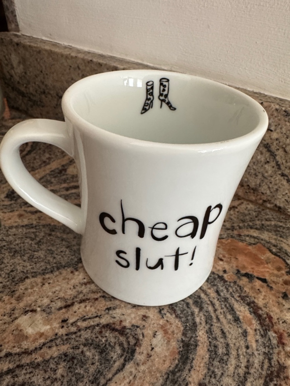 Cheap sl ut with Stilettos mug.